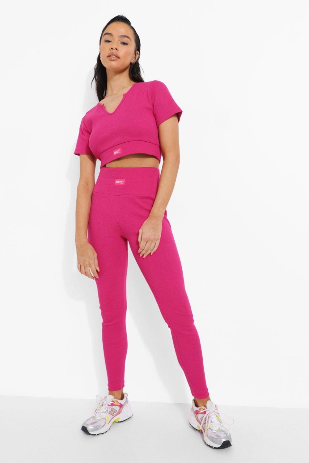 Hot pink shop athletic leggings